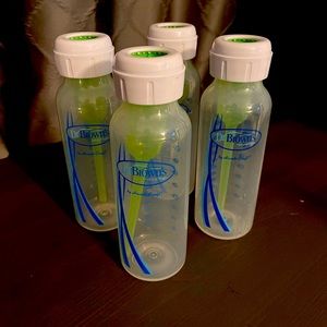 Set of 4, 8 ounce Dr. Brown’s Narrow Neck Bottles